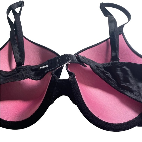 Victoria's Secret PINK Wear Everywhere Pushup Bra Size 34C Black - Picture 9 of 12